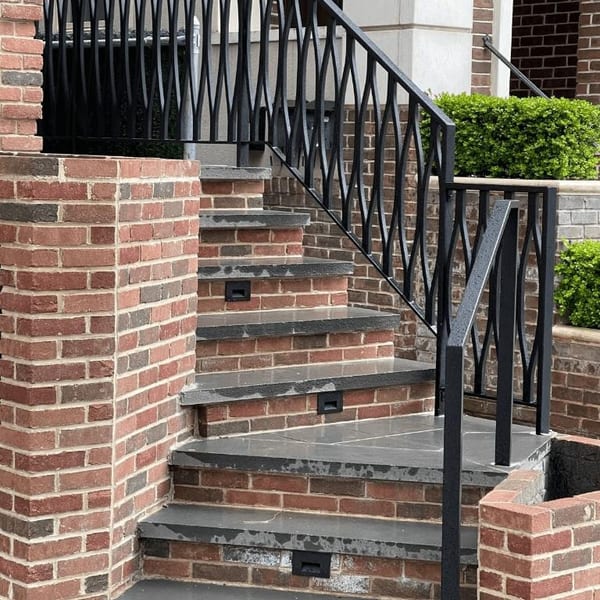 Metal stairs and access structure